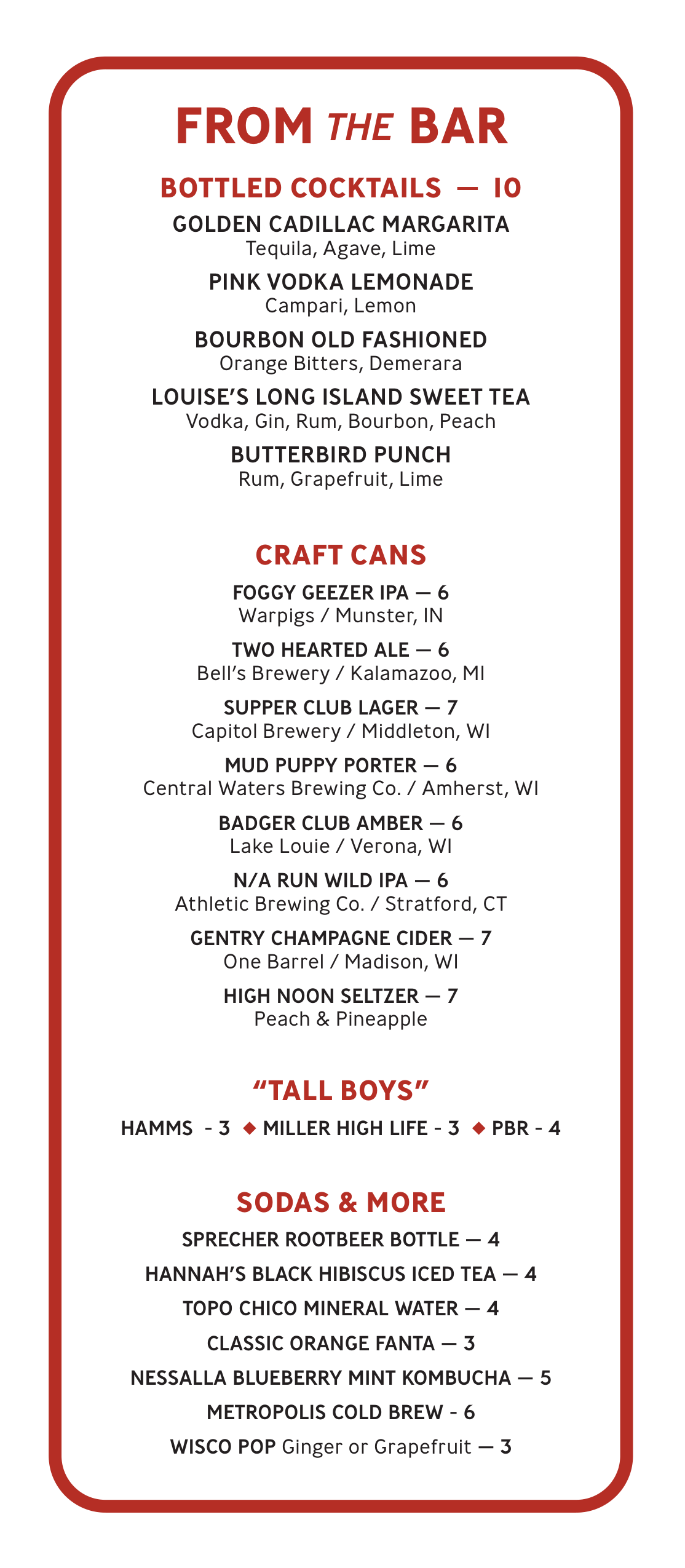 CITY BIRD CATERING MENU visual data 7